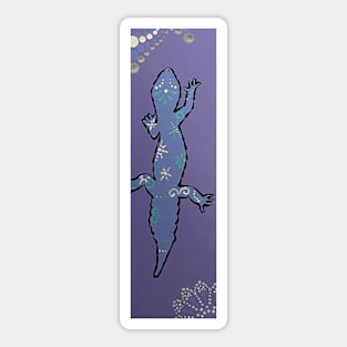 Purple Gecko Sticker